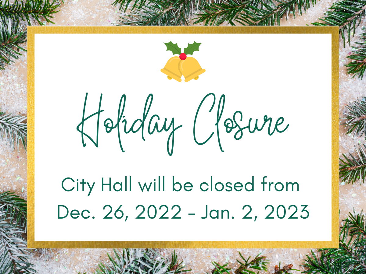 City Hall Holiday Closure