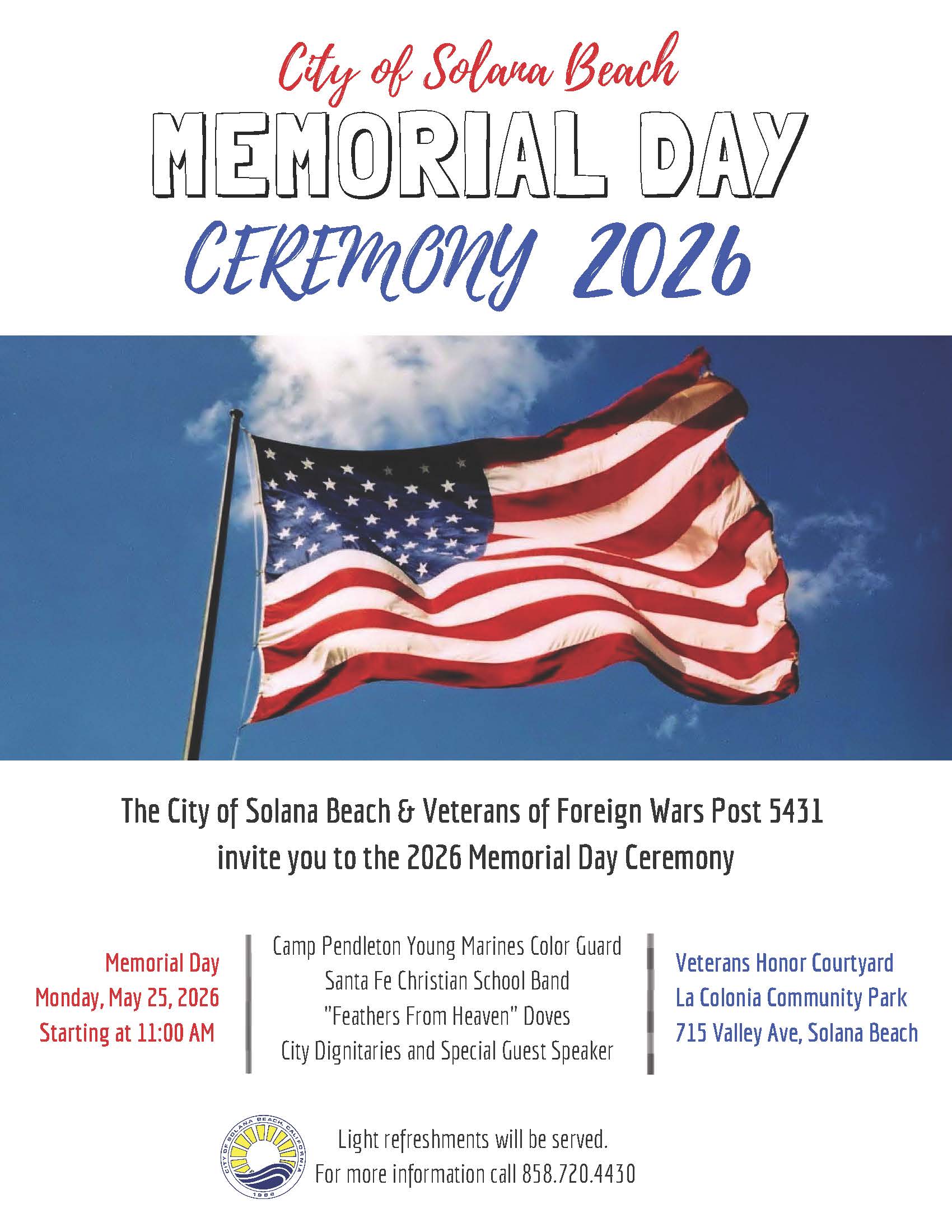 Memorial Day flyer