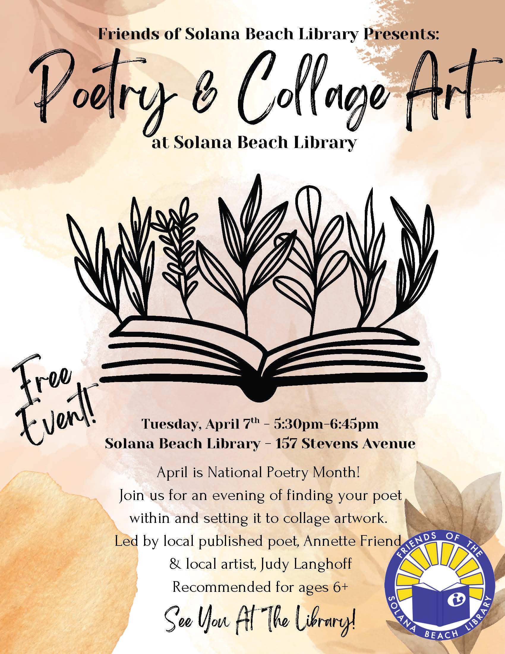Poetry and Collage flyer