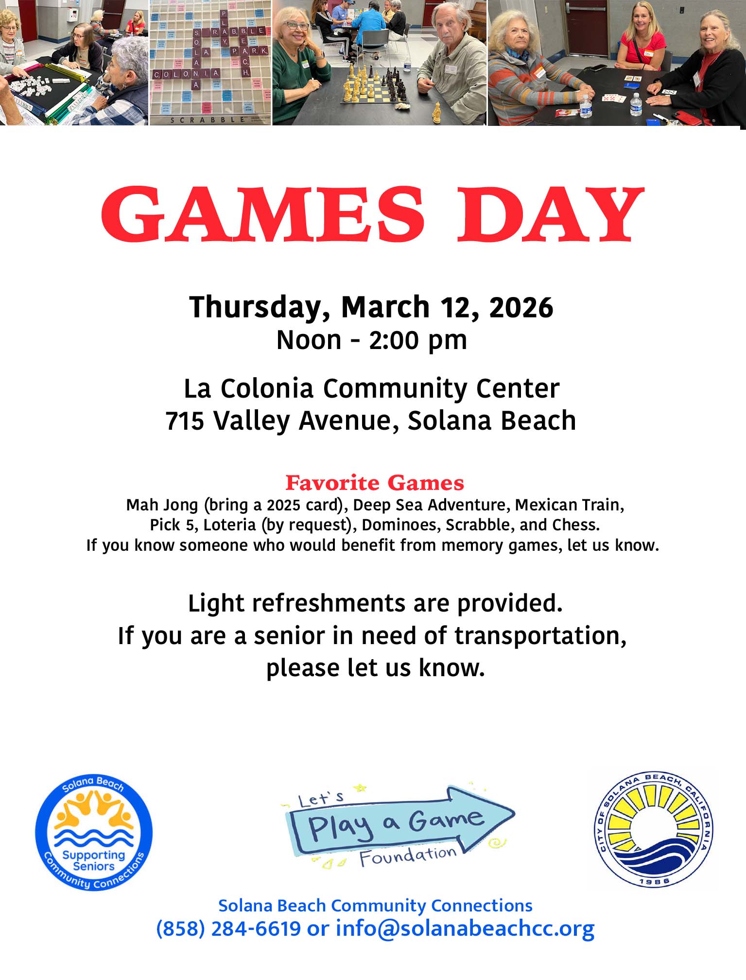 Games Day Flyer