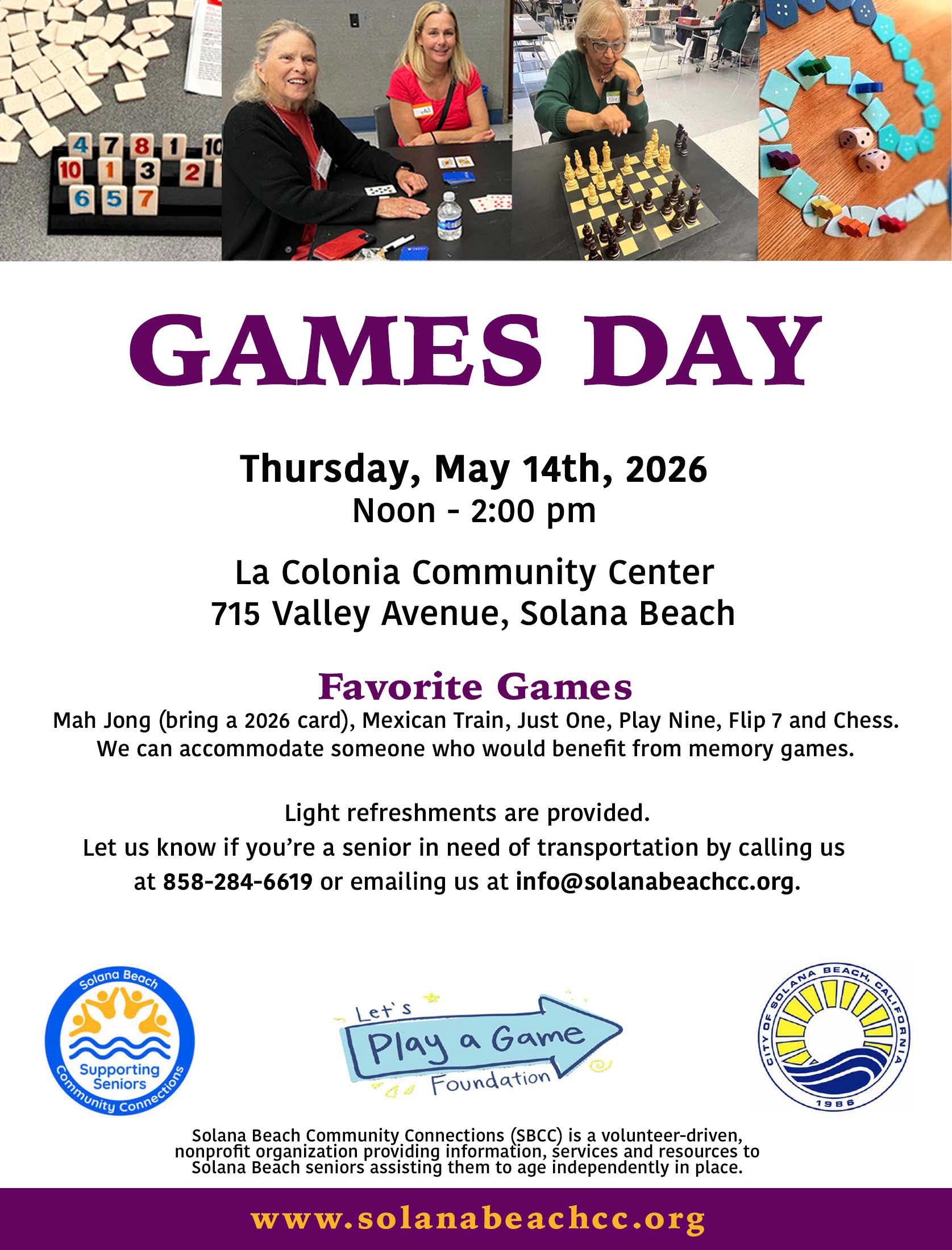 Games Day Flyer