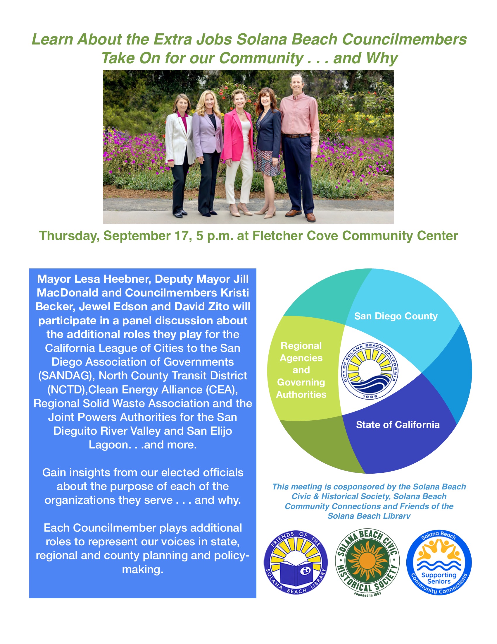 Councilmembers panel flyer